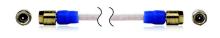 Low noise, coax, PFA cable, 120-in, hex/knurled 10-32 plug to hex/knurled 10-32 plug