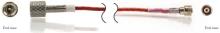 Low noise, coax, PTFE cable, 120-in, 6-40 UNF-2B plug to 10-32 plug