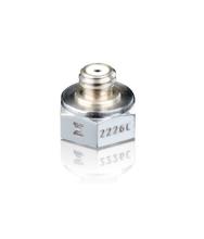 Accelerometer, PE, 2.8 pC/g, -67°F to +350°F, not isolated, adhesive, top connector, 2.8 grams