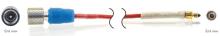 Coax, low noise, PTFE cable, 120-in, 1-64 UNC-2A jack to 10-32 plug
