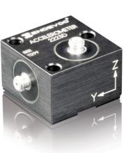 Existing Stock Only, Accelerometer, PE, 12 pC/g triax, -67°F to +350°F, isolated, 3-screw mount, 3 connectors, 41 grams