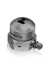 Accelerometer, PE, 2.2 pC/g, transfer standard accel, 10-32 mounting stud, side connector, 16.5 grams