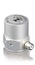 Cryogenic Accelerometer, PE, 11.5 pC/g, -452°F to +500°F, isolated, 10-32 mounting stud, side connector, 27 grams