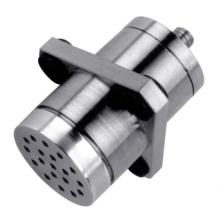 Microphone, 31 pC rms @ 140 dB SPL, 100 to >180 dB SPL range, -65°F to +500°F, isolated, flush mount, 57 grams