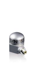 Accelerometer, PE, 3 pC/g, -67°F to +500°F, not isolated, 10-32 mounting stud, side connector, 4.8 grams