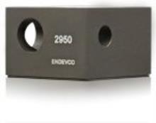 Triaxial mounting block, 10-32 threaded holes, 4-40 mounting screws