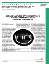 Basic Advantages of the Anisotropic Etched, Transverse Gage Pressure Transducer