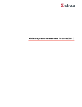 Miniature Pressure Transducers for Use to 300&#186; C